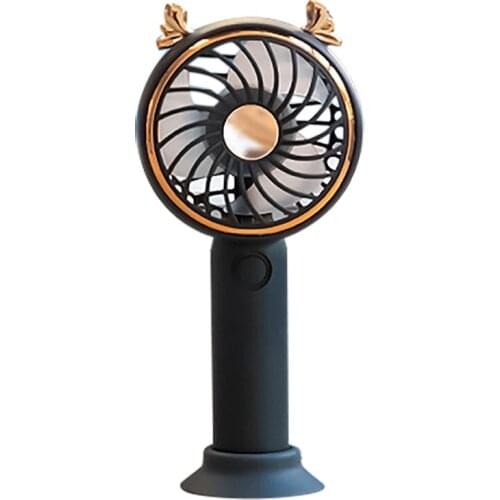 Cartoon Handheld Small Fan Portable Pocket Mini Desktop Student USB Charging Fan
