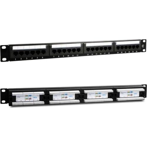 POWERMASTER PM-4494 24 PCS UTP CAT6 PATCH PANEL