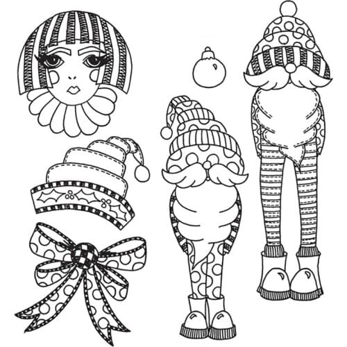 Girls Transparent Silicone Clear Stamp for Scrapbooking Soft Stamp DIY Handmake Crafts Photo Craft Decoration