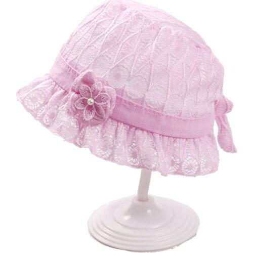 Newborn Cotton Hat Kids Cap Princess Infant Toddler Baby Bonnet Summer Sun Hat XXFE