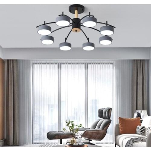 Modern Minimalist LED Ceiling Chandelier Lamp Dining Living Room Bedroom Light Chandelier Factory Direct Sales Free Shipping
