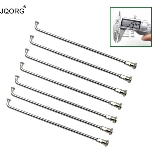 12 G 2.6 mm Diameter J-bend E-bike Spokes Material 304 Stainless Steel Polishing Surface Sliver Color Electric Bike Spokes