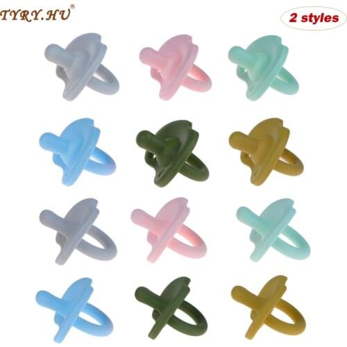 TYRY.HU 5pcs Baby Silicone Pacifier Soothing Infants Bite Chew Supplies Newborn Comfort Appease Nipple Bite Chew Supplies