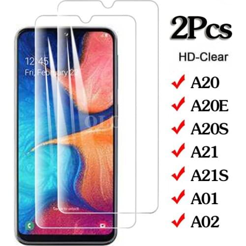 Screenprotector For Samsung A02S A01 A21 A21S A20 A20E Glass Screen Protector On Samsun Galaxi A02 A 21 21S A 20 20E Safety Film