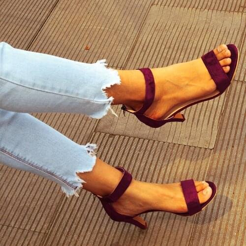 2020 Hot Women Pumps High Thick Leopard Heels Ladies Shoes Zipper Open Toe Casual Party Wedding Chunky Party Dress