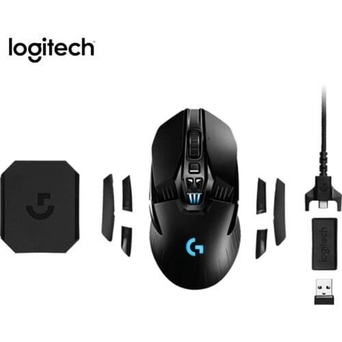 100% Original Logitech G903 LIGHTSPEED Raton Gaming Mouse 12000DPI RGB Mouse Dual Mode Wireless Ergonomics Computer Mouse
