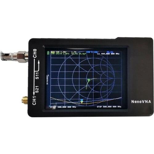 2.8 inch NanoVNA-H HF VHF UHF Vector Network Analyzer Antenna Analyzer 50K-1.5GHz + Case Electrical Instruments USB 5V 120mA New