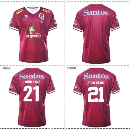 2021 QUEENSLAND REDS RUGBY HOME JERSEY 2021/22 Queensland Reds Rugby TRAINING SHORTS JERSEY size S--5XL