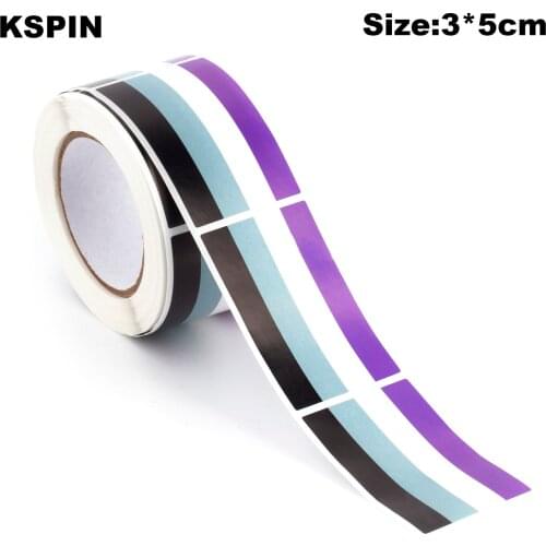 500PCS Stickers 3*5CM Asexual Paper Sticker Label Packaging Seals Crafts Favor Tag Toppers Labels