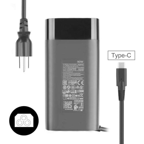 Huiyuan Compatible with 90W Type-C Spectre Charger Power Adapter Fit for HP Spectre Elitebook 904082-003 TPN-DA08 ADP-90FE B
