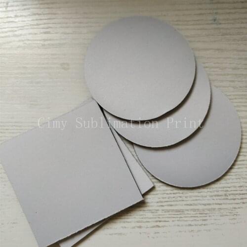 Free Shipping 20pc/lot 10*10*0.5cm Blank Sublimation Pads High Quality DIY Printing Transfer Mug cup Pad