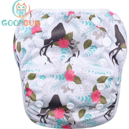 Goodbum Swim Diaper For Baby Waterproof Spa Swimming Nappies Washable Size Adjustable Cute Cloth Diaper Pant