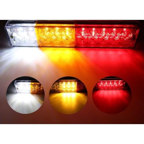 Waterproof 12V 20leds ATV Trailer Truck LED Tail Light Lamp Rear Tail Light Brake Reverse Light Turn Indiactor Lamp Boat ATV