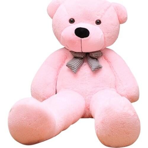 Giant Teddy Bear Plush Toys For Girls Stuffed Doll Soft Big Unstuffed Empty Bear skin Semi-finish Valentines Day Gift For Kids
