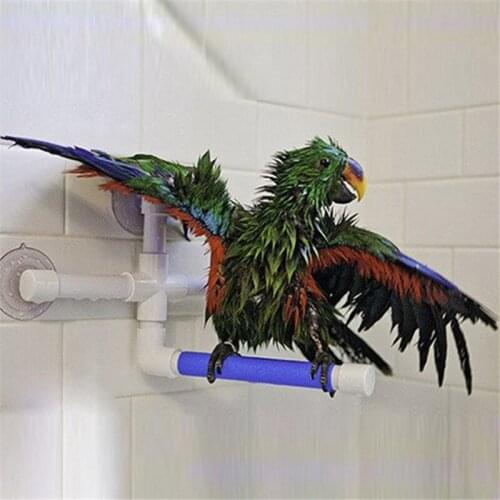 Parrot Toy Standing Platform Rack Parrot Standing Bath Shower Perch Parakeet Bird Toy Parrot Toys Large Bird Cages For Parrots