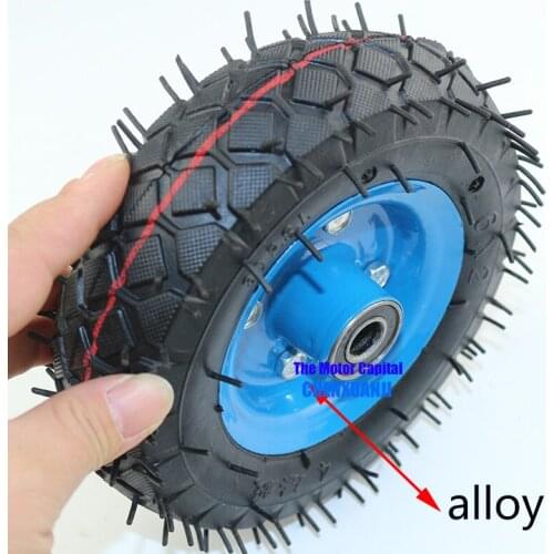 Good quality 6x2 tire tyre rim 6 inch 15cm pneumatic wheel pump wheel trolley cart wheel roller caster wheel caster