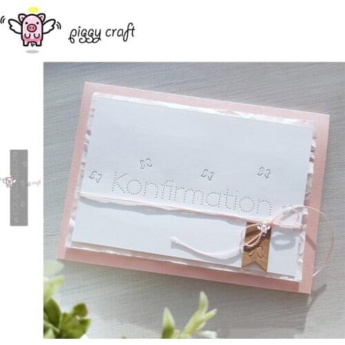 Piggy Craft metal cutting dies cut die mold Letter frame decoration Scrapbook paper craft knife mould blade punch stencils dies