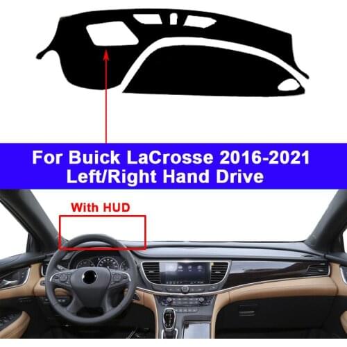 Car Dashboard Cover DashMat Carpet Cape For Buick LaCrosse 2016 2017 2018 2019 2020 2021 RHD LHD Console Protector Sun-Shade
