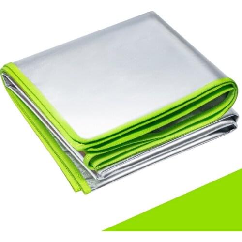 Fireproof Blanket Emergency Outdoor Survival Rescue Blanket Aluminum Foil Hot Space First Aid Strip Rescue Military Blanket Tool