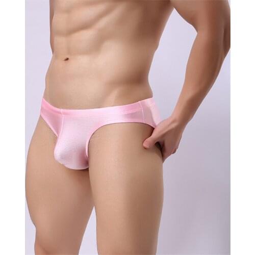 Sexy mens underwear light and breathable brushed soft silk mens briefs skin-friendly comfortable high quality male Panties
