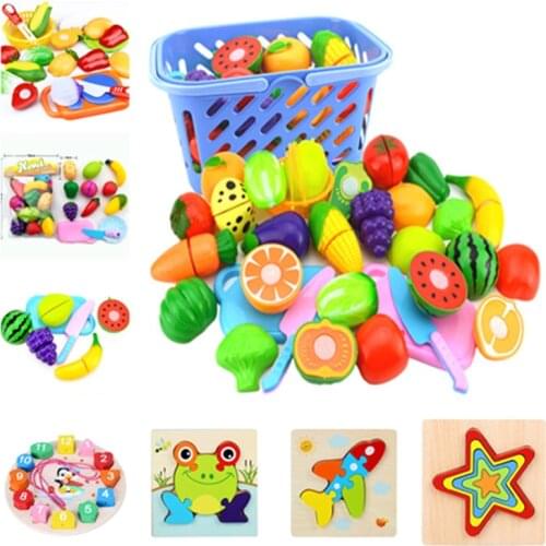 Cutting Fruits Vegetables Pretend Play kids Kitchen Toys Children Play House Toy Pretend Playset Kids Educational Toys