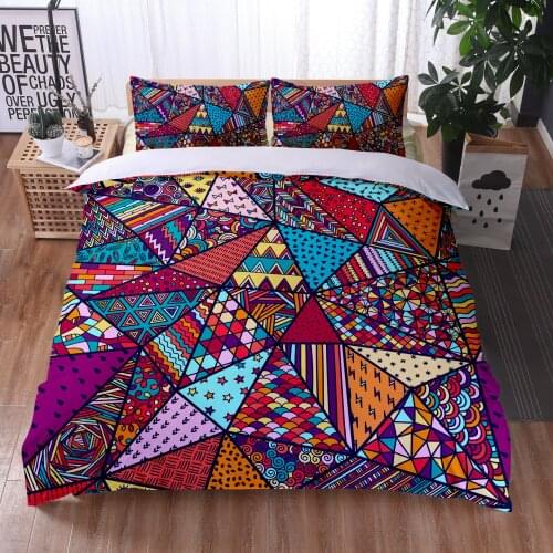 Ethnic Style Bohemia Bedding Set Quality Quilt Duvet Cover Bed Set Beddings Single Full Queen King Size(NO Sheet)