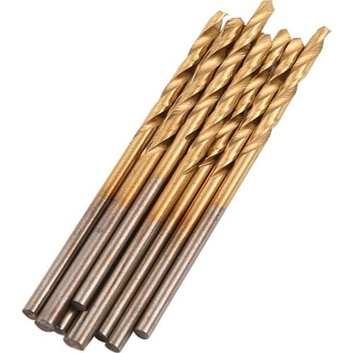 10Pcs/set HSS Twist Drill Bits High Speed Steel Straight Shank Drilling Bit Set Tool High Quality Power Tools 2mm Wholesale