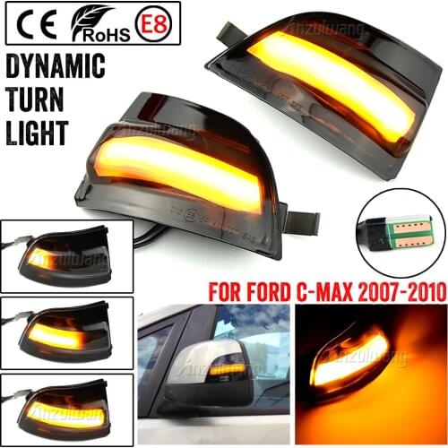 Turn Signal Light Car Rear View Mirror LED Indicator Blinker For FORD Focus 2 MK2 2004 - 2008 C-MAX