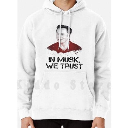 In Musk We Trust-Elon Shirt hoodies long sleeve Meme Elon Musk Spacex Funny Graffiti Stencil Jesus Religious Parody