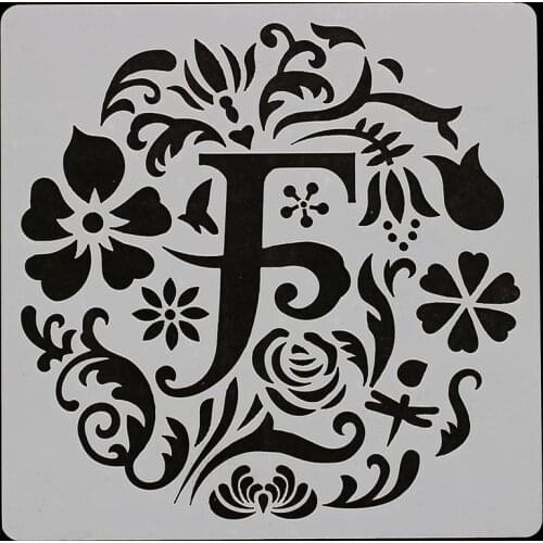 13*13 flower Layering Stencils for Diy scrapbook/photo album Decorative Embossing coloring,painting stencil,home decor
