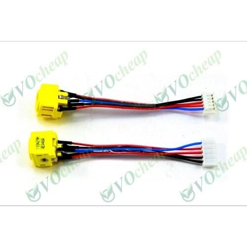 2pcs/lot New Laptop DC power jack With Cable for IBM Thinkpad T60 T60p T61 T61p R60 R61 Z60M Z61M power connector socket - PJ105