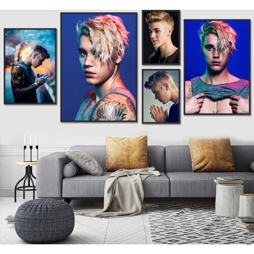 Diamond Painting Cross Stitch Bieber Singer Music Posters Picture of Rhinestone DIY Diamond Mosaic Diamond Embroidery Home Decor