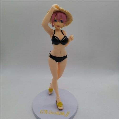 Animationhe Quintessential Quintuplets Action Figures Nakano Ichika Swimwear PVC Model Toy Collection Ornaments