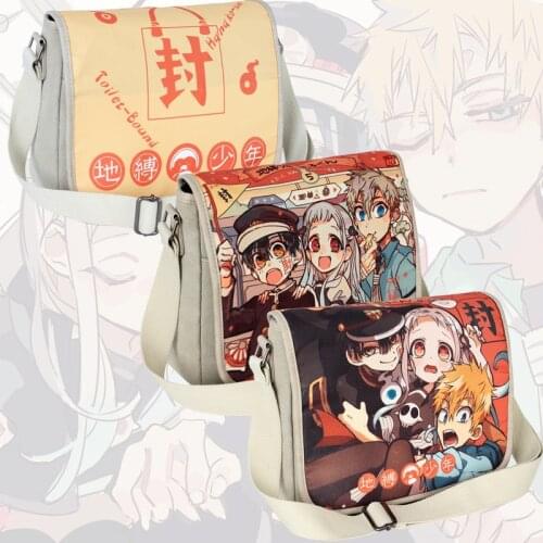 Anime Backpack Messenger Bag Demon Slayer/One Piece/Attack on Titan/My Hero Academia Canvas Student Schoolbag Shoulder Bag