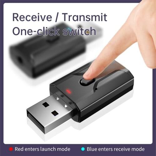 Aux RCA USB 3.5mm Jack Mini Transmitter 4 In 1 Stereo Bluetooth 5.0 Audio Receiver Bluetooth For Tv Pc Car Wireless Adapter Kit