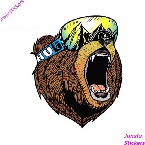 Car Sticker for Snowboarder Mag Bear Styling Surfboard Vinyl Decal Bumper Decor Window Door SUV Fine Decor Graphic PVC13x11cm