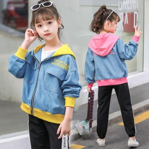 Girls Babys Kids Coat Jacket Outwear 2021 Hooded Spring Autumn Overcoat Plus Size Top Cardigan Toddler Childrens Clothing