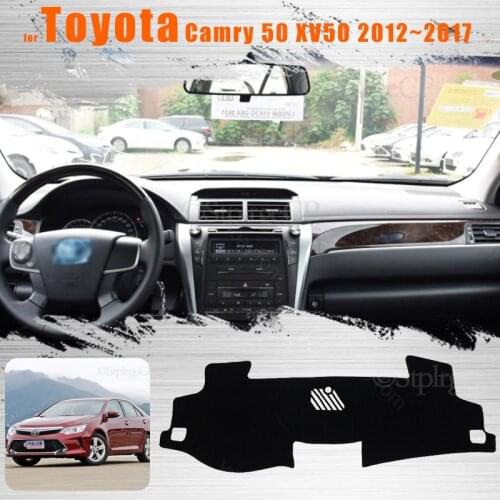 For Toyota Camry 50 XV50 2012~2017 Console Dashboard Suede Mat Protector Sunshield Cover