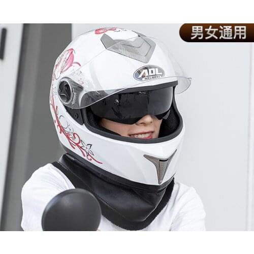 Full Face Motorcycle Helmet Washable Lining with Dual Lens Stylish Fast Release Racing Helmet Casco M L Moto DOT Approved man