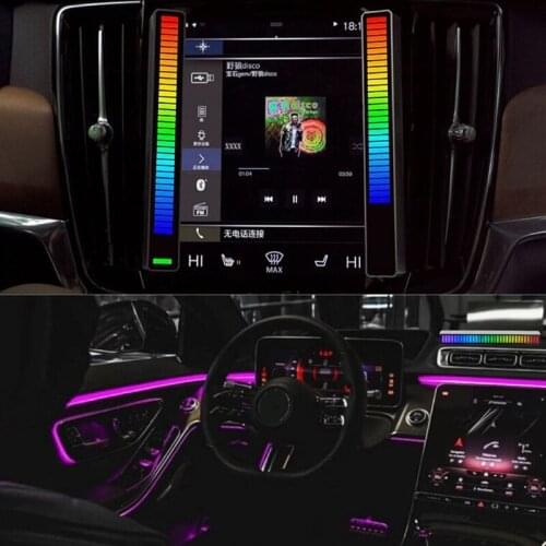 Voice-Activated Pickup Rhythm Light LED Atmosphere Light Car Decorative 7-color Gradient Lamp for Car Desktop Home