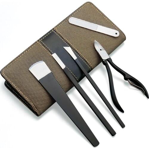 Manicure Tools Set Nail Scissors Clipper Cuticle Remover Nail Cuticle Pusher Pedicure Ingrown Nail File Toenail Lifter Corrector