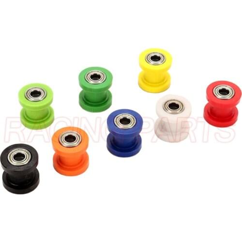 8mm Motorcycle Drive Chain Roller Pulley Wheel Slider Tensioner Wheel Guide For Street Bike Enduro ATV CRF CR XR