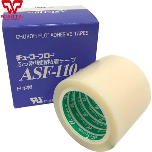 Original Japan Chukoh Flo ASF-110FR T0.08mm*W38mm*L10m High Temperature Adhesive Resistance Tape