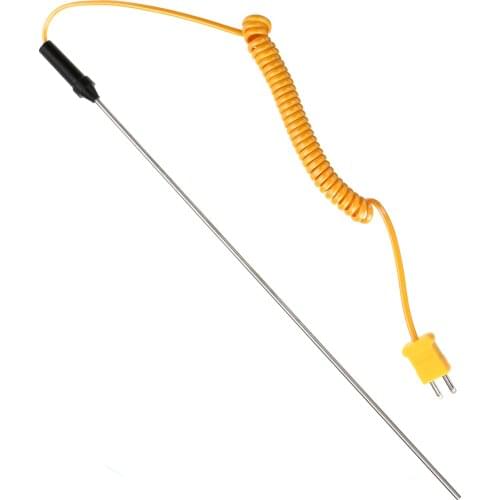 Liquid Temperature Probe Handheld Temperature Sensor K-type Thermocouple Probe 10cm/30cm/50cm Temperature Measurement