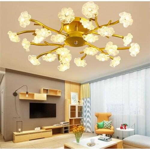 Modern Scandinavian simple Glass ceiling Lamp living Room bedroom study led ceiling Lamp Wholesale