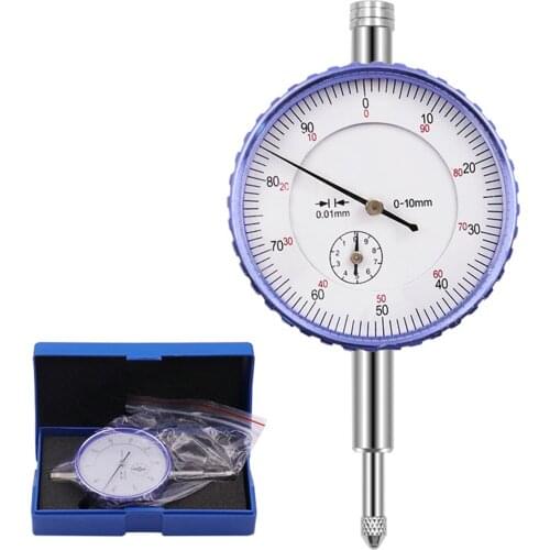 Dial Indicator Tool Indicator Table Precision Dial Indicator Gauge Analog Display 0.01mm Accuracy Mechanical Dial Indicator