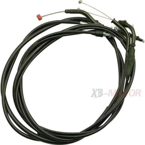 Motorcycle Lengthen Throttle Line Clutch Cable Steel Wire Set For Honda Steed VLX400 VLX600 Magna VF250 Shadow VT400