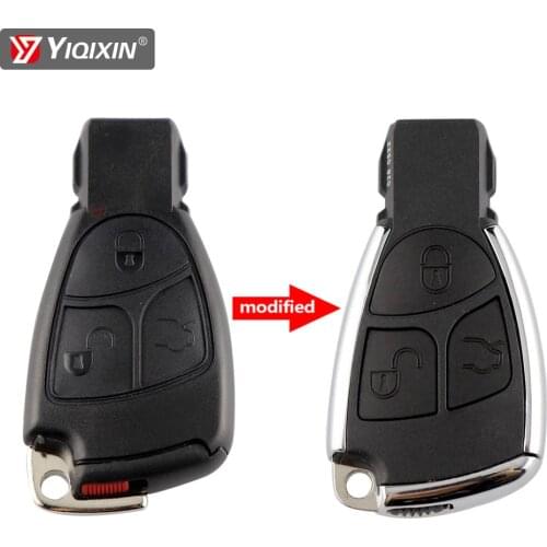 YIQIXIN 3 Buttons Smart Remote Car Key Shell Fob 433Mhz For Mercedes Benz A B C E S ML CLK CL Class W203 W204 W210 W211 W212