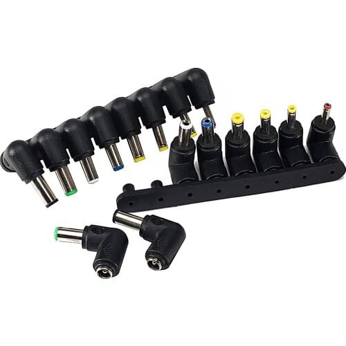 For Universal Laptop DC Power Supply Adapter Connector Plug AC DC Jack Charger Power Conversion Plug Right Angle