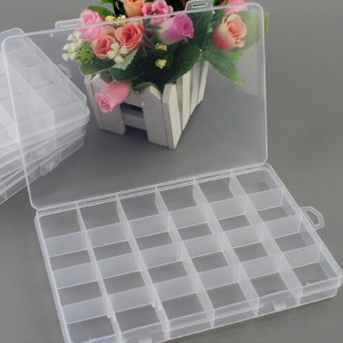 1PCS 22+2 Detachable Transparent Plastic Storage Box Jewelry Cosmetics Fishing Gear Sorting Creative Box Wholesale